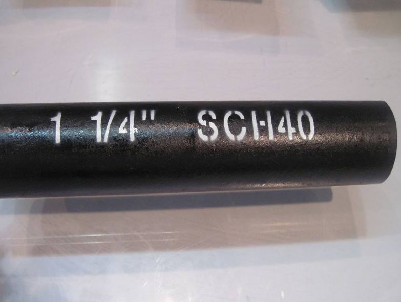 black carbon steel pipe schedule 40