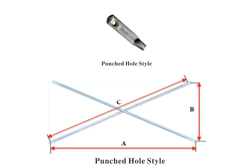 Punch hole Cross Braces