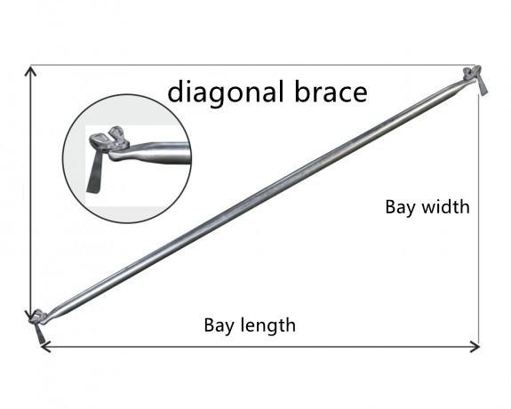 Ringlock diagonal brace